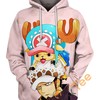 One Piece Trafalgar Law and Chopper Hoodie in 3D Print