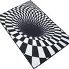 Operitacx Optical Illusion Rug: 3D Anti-SkidRug Carpet for Chic Living