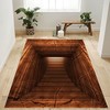 Optical Illusion Rug: 3D Vortex Illusion for Living or Dining Room, Bedroom or Kitchen