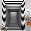 Optical Illusion Vortex Rug - Perfect for Creating Illusionary Effect in Living Room and Office Decor