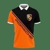 Orange 3D Printed Porsche An-Hl Polo Shirt: Ver 1