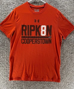 Orange Cal Ripken Cooperstown Mlb Orioles Mens T-Shirt