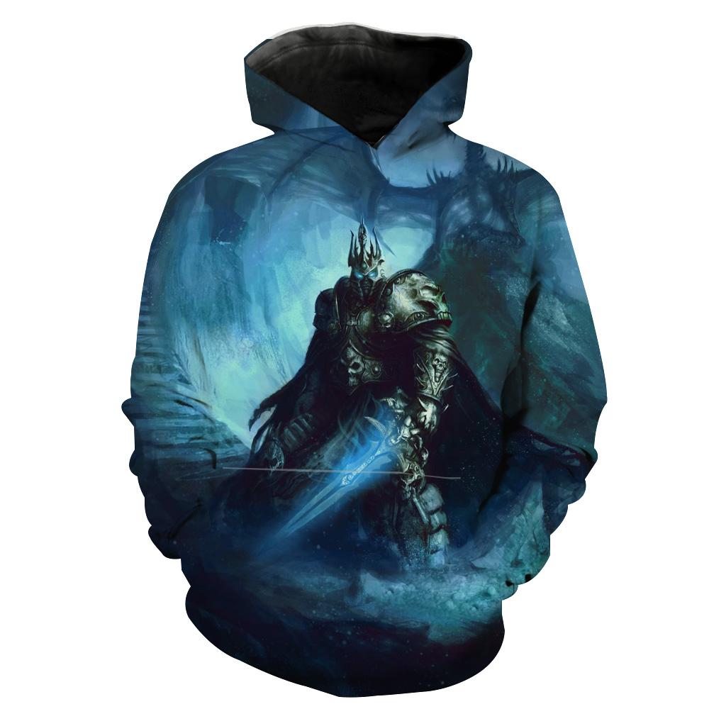 Orc Warrior in World of Warcraft All Over Print 3D Hoodie