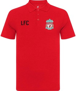 Order Liverpool Football Club Official Soccer Gift Mens Crest Polo Shirt in 3D All Over Print