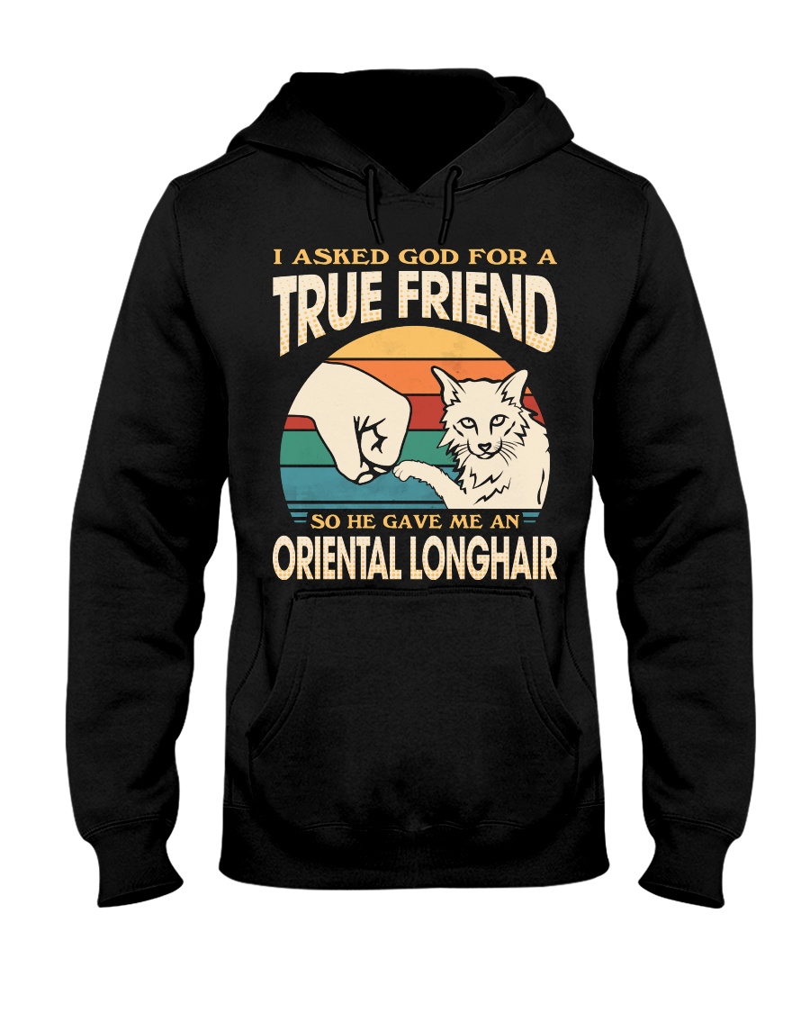 Oriental Longhair Cat T-Shirt - A Beautiful Addition To Your Cat Clothing Collection - Image 2