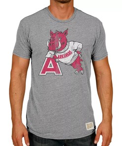 Original Retro Brand Arkansas Razorbacks Vintage Hog A Tri-Blend T-Shirt, Hogs Shirt Gifts For Razorbacks Lover