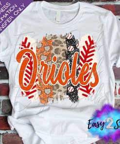 Orioles Baseball Sublimation Transfer Print For Customized Designs