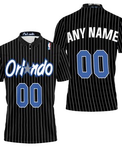 Orlando Magic Nba Basketball Team Logo Hardwood Classics Swingman Black 2019 3d Designed Allover Custom Polo Shirt