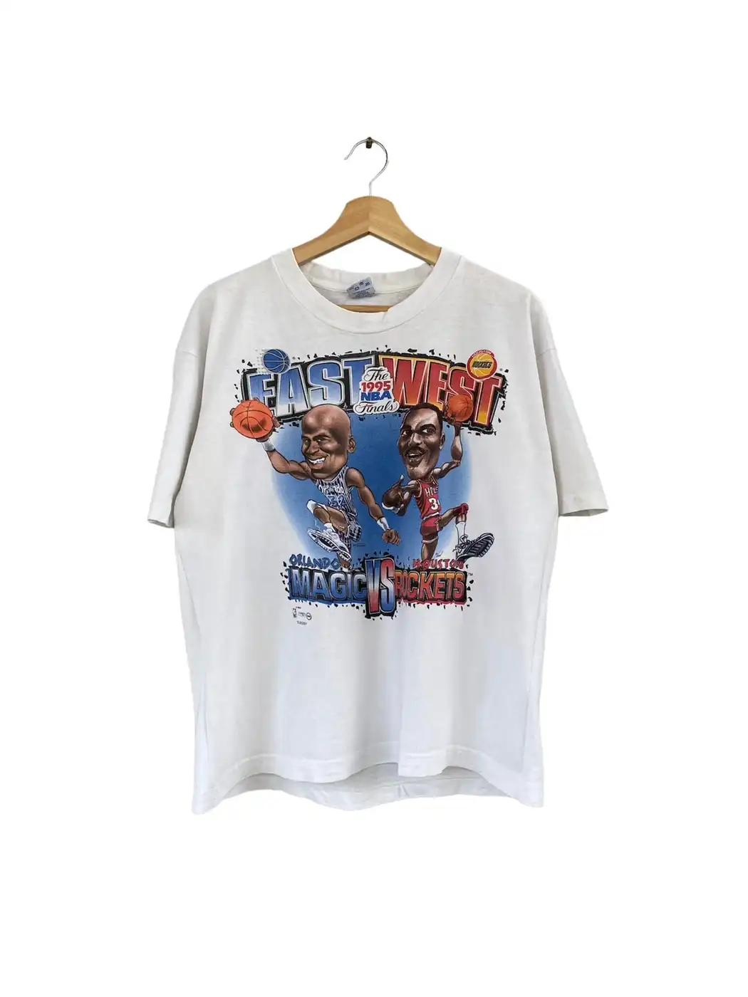 Orlando Magic Vs Houston Rockets 1995 Bna Finals Vintage T-Shirt, Sweatshirt, And Pullover Hoodie