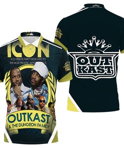 Outkast And Dungeon Icon Family Show 3D Polo Shirt with All Over Print to Celebrate Southern Hip-Hop