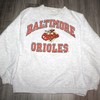 Oversized 90S Baltimore Orioles Sweatshirt With World Series Logo