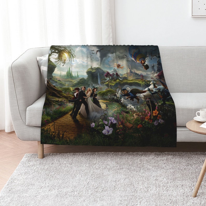 Oz the Great and Powerful Baby Girl Boy Personalized Custom Name Blanket Throw Gift - Disney Blanket Christmas - Image 3