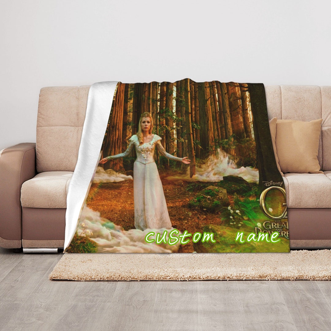 Oz the Great and Powerful Custom Name Baby Girl Boy Blanket Throw Personalized Gift - Disney Blanket Christmas