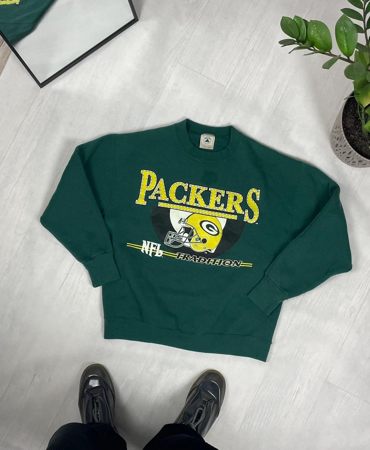 Packers Vintage Style NFL Boxy FiHoodie Sweatshirt Shirt Gifts for NFL Fans