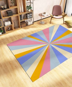 Pastel Groovy 70s Swirl Rug with Customizable Personalization Option for Soft Living Room or Bedroom Decor