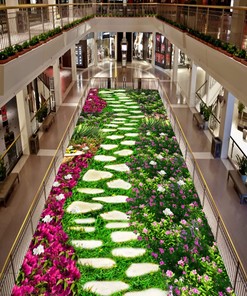 Pastoral Style 3D Illusion Floral Corridor Area Rug - Soft and Ultra-Comfortable Design