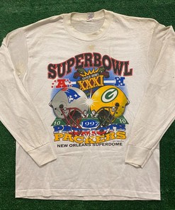 Patriots Packers Vintage Style 90s Football Sweatshirt T-shirt Ideal Gift for NFL Fans