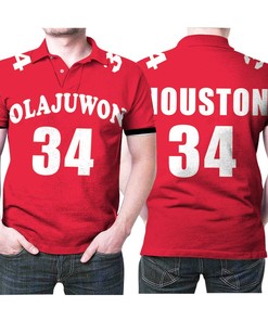 Pay Homage to a Basketball Legend with the Hakeem Olajuwon Jersey Style Polo Shirt