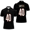 Pay Tribute To Chicago Bears Legend Gale Sayers #40 In This Nfl American Football Legacy Vintage Navy Polo Shirt