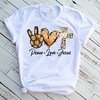 Peaceful Love Sunflower Cross Tee - Jesus Christian T-Shirt