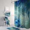 Peacock Feather Shower Curtain Set with Bohemian Bath Accessories