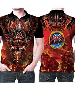People=Shit with this Slayer Music Rock Band Devil Horror Halloween Logo 3D All Over Print Polo Shirt