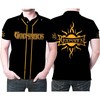 Perfect for Rock Music Fans, Get This Godsmack Band Logo Polo Shirt in All Over Print and Breathable Fabric