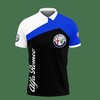Perfect in Blue: 3D Printed Alfa Romeo Ttt-Ht Polo Shirt Ver 2 with All Over Print Polo Design