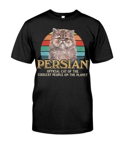 Persian Unique T-Shirt, Hoodie & Crewneck Sweatshirt - Official Cat Of Cool People Plus Cat Shirt Cute