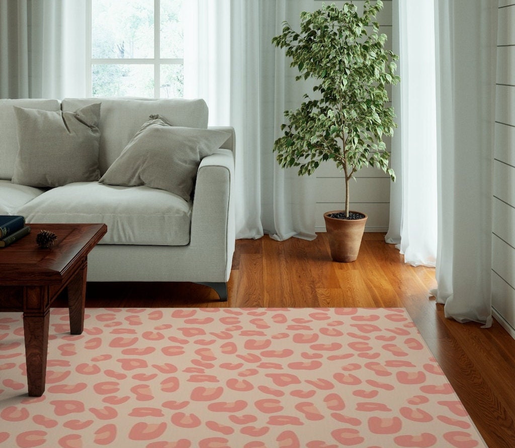 Personaliseerbaar Roze Pastel Tapijten voor Slaapkamer en Woonkamer with Style 70s Decor