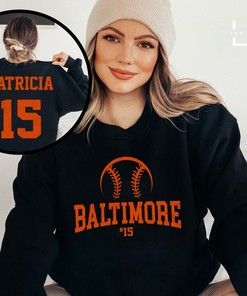 Personalize Your Own Baltimore Baseball Name & Number Sports Sweatshirt