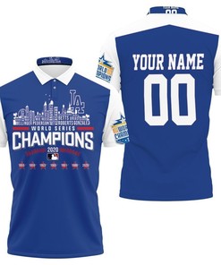 Personalize Your Style with the LA Dodgers Team Name World Series Champions Personalized 3D All Over Print Polo Shirt