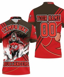 Personalize Your Super Bowl Experience with Shaquil Barrett 58 Super Bowl Champions Tampa Bay Buccaneers Polo Shirt