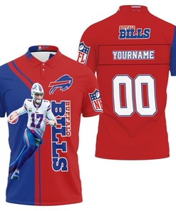 Personalize your game day with Buffalo Bills' Josh Allen #17 3D All Over Print Polo Shirt.