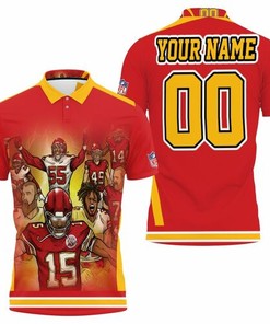 Personalize your support for the Kansas City Chiefs with a 2021 AFC West Division Championship Super Bowl 3D Polo Shirt