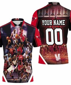 Personalized 3D All Over Print Polo Shirt for Michael Jordan and Legends Lovers