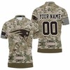 Personalized 3D All Over Print Polo Shirt for New England Patriots Camouflage Veterans