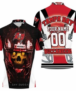 Personalized 3D All Over Print Polo Shirt for Tampa Bay Buccaneers' 2021 NFL Champions Skull.