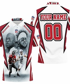 Personalized 3D All Polo Shirt Featuring Michael Pittman Jr 11 and Michael Pittman Sr 32 from Tampa Bay Buccaneers