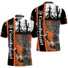 Personalized 3D Coonhound Hunting Dog Polo Shirt with All Over Print and Breathable Fabric