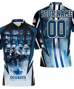 Personalized 3D Dallas Cowboys Legend 88, 81, 19, 4, and 21 Polo Shirt with All Over Print and Breathable Fabric