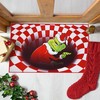 Personalized 3D Illusion Christmas PartyRug, Fun and Festive Non-Slip Mat for Home