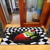 Personalized 3D Illusion Christmas PartyRug, Modern and Sleek Non-Slip Mat for Home