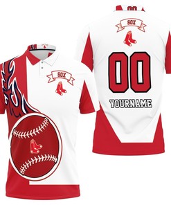 Personalized 3D Polo Shirt for Boston Red Sox Fans with All Over Print Design