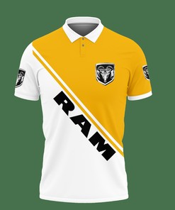 Personalized 3D Printed Dodge Ram Lph-Ht Polo Shirt (Yellow)