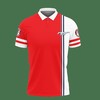 Personalized 3D Printed Ford Mustang Pvt-Va Polo Shirt (Red) with All Over Print