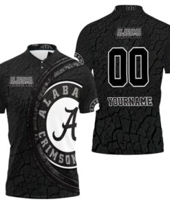 Personalized Alabama Crimson Tide 3D Earth Pattern Polo Shirt for Fans