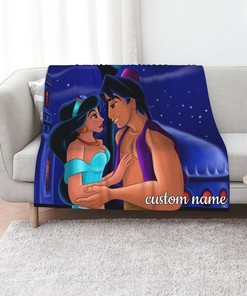 Personalized Aladdin Hard Wearing Blanket - Soft Gift for Home Decoration on Sofa and Bedding in Living Room