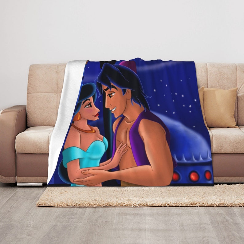 Personalized Aladdin Hard Wearing Blanket - Soft Gift for Home Decoration on Sofa and Bedding in Living Room - Image 3