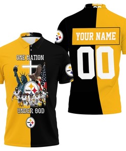Personalized All Over Print Polo Shirt with One Nation Under God Design for Fans of Great Players Team 2020 NFL Season